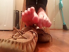 Moccasins Shoeplay Frieda Ann Foot Fetish