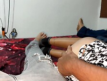 Watching a Episode with my Ally and his Hawt Girlfriend that Turns My Butt on and I Couldn't Resist Touching Her and Grabbing th