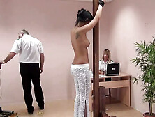 Victoria Spanking Machine - Bare Back Whipping