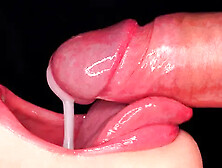 Close Up: Rub Your Dick on My Tongue and Cum in Mouth! Sensual Licking and Te...