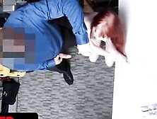 Shoplyfter - Passionate Red Haired Thief Krystal Orchid Getting On Her Knees And Swallows Gigantic Cummed