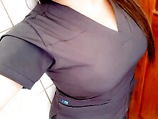 MATURE CLEANING SLUT MASTURBATE IN THE BATHROOM DURING BREAK