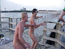 Nude Swimming Volga River,  Straight Friends Nude,  River