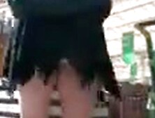 bow over upskirt no panty