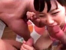 Japanese Pornstar Fucks Lucky Fans 2