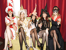 Its A Steaming Old And Legal-Age Lesbian Halloween Party - Maturenl