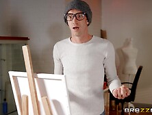 Reality Fuck in Drawing Class - Creative Juices - Danny D and young blonde muse Elizabeth Romanova