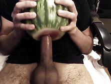 Asian Man Fucks A Watermelon