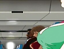 Lovely anime girl sucks a massive cock and swallows sticky semen