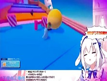 （Vtuber）Play Games And Masturbates