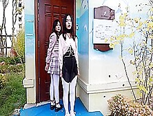 Chinese Bondage Two Girls In A Public