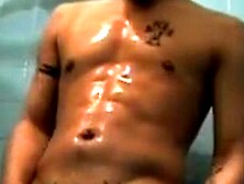 DIRTY BOYS VIDEO - Amateur tattooed twink with a tan showers in classics porn (Justin Slayer)