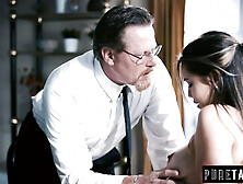 Girl Repents Her Sins on Her Bishop's Cock