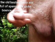 Hairy Old Big Balls Pumpin Out Balls Sperm Milk