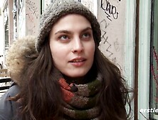 Brunette Girlfriend Masturbates On the Bathroom Floor - Amateur solo