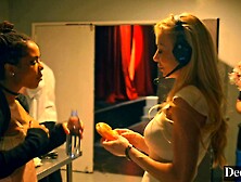 Deeper. Burlesque stripper Kira gets creampied at afterparty
