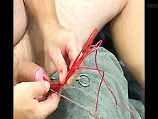 Extreme Urethral Sounding Session With Various Objects Makes Cock Explode In Pleasure! Hd Gay Movie