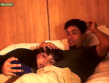 My stepsister sucks my prick after watching a video PART one