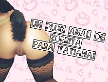 Tatiana V4 enjoying a double penetration with a slut's anal plug