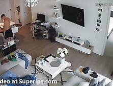 American Wife Gets Fucked In Their Living Room