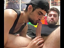 sucking my friend dick and rubbing it in my ass