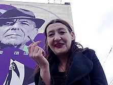 INHALE 13 Gypsy Dolores Smoking Fetish with Leonard Cohen/ Montreal Murals