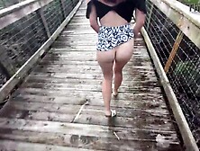 lascivious white hotty lets me dog her in the woods