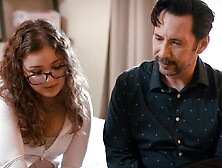 Hot student finally fucks her crush but he is kinky and fucked her so hard