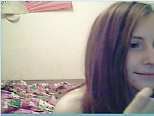 Milky white teen cutie fingers her tight bum on webcam (18+)