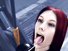 Hot Blowjob With Natasha Romanoff From Marvel