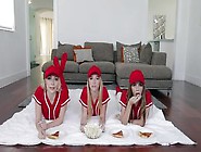 BFFS - 3 Fit Teens Get Fucked Hard By Their Coach