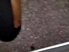 Horny Blonde Slut Sucks In Parking Lot