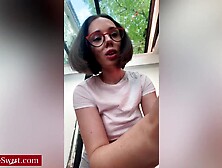 Hot Hairdresser Gets Concupiscent After Haircut And Rides Her Large Sextoy - Eve Pleasing