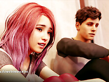 Curvy brunette with big boobs and a round ass