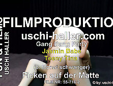 Pregnant group-sex party with Tina & 18yo Jasmin - Trailer two