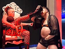 Trans Man Worshipping Dominatrix