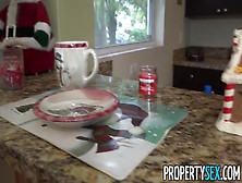 Busty Real Estate Agent Does Naughty Things For Her Xmas Bonus