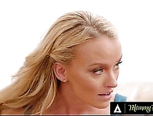 MOMMY'S FIANCE - Hung Dude Gets Disciplined In FFM three-Way By His Stepmom And His Fine Neighbor