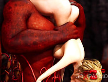 Diabo fode muito sexy no inferno