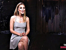 Mouthgagged girl gets flogging by master