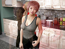 Adult game featuring big boobs and roleplay elements