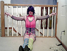 Cd Lisa In Multiple Bondage Position (Rave Outfit)S