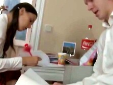 LITTLE MISS PERVERSION A HUNGRY STUDENT EATS IT ALL FOR BREAKFAST!