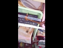 sexy girl pisses in her bedroom a lot