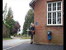 Tranny Roadside Wanking