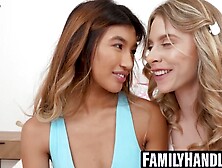 FamilyHandle. com - Anya and Clara's lovely babes exhausting penetration