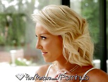 PUREMATURE Moist Creampie Aged Blond Drilled