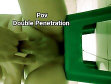(POINT OF VIEW) DOUBLE PENETRATION IN TWAT,  wasak ang pepe ni mam,  kinantot at fini finger sabay, sarap mo