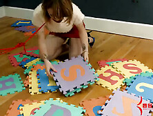 Bound and as toyed penis swallowing rimjob youngster in BDSM bj