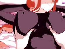 Makima Screw Boobs & Anal Sex ( Toon Parody )